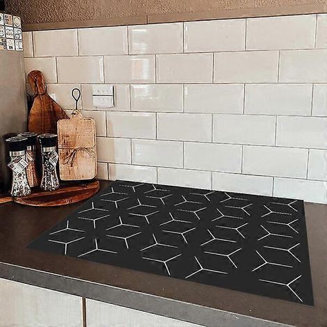 Tapis de protection pour cuisinière 61x52 cm résistant rayures (1/4)