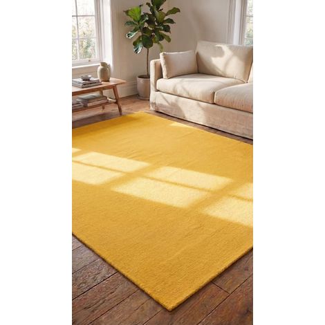 Kilim moderne Tapis Fancy - Tapis en laine  - 140x70cm, Rectangular - 100% Laine vierge - Tissé main - Or