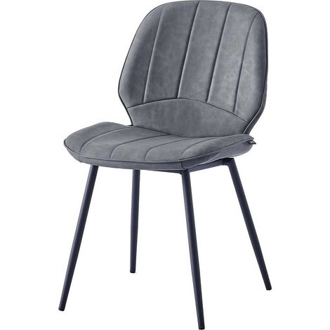 Chaise de salle à manger Burki - gris clair (1/5)