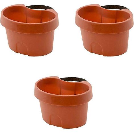 Lot de 3 pots de fleurs muraux, supports à fleurs pratiques et suspendus. (1/5)