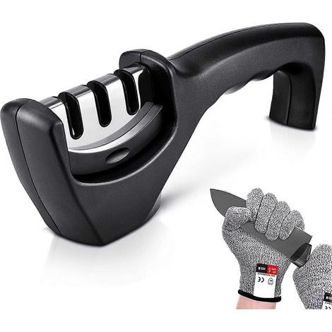 Affûteur de couteaux professionnel Sharp - Facile à utiliser - Antidérapant - Affûteur de cuisine - Stable - GRATUIT : Couper (1/5)