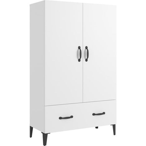 Maison Exclusive - Buffet haut Blanc 70x31x115 cm Bois d'ingénierie (1/5)