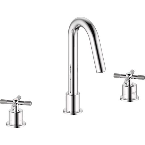 Bristan Cruzar 3-Hole Basin Mixer Tap Deck Mounted - Chrome