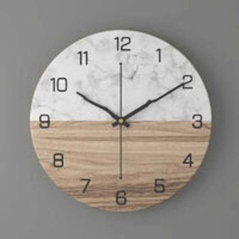 30cm Metall Wanduhr Modernes Design Stille Dekorative Retro Stil für (1/4)