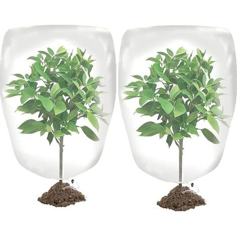 Set mit 2 Insekten- und Vogelschutznetzen mit Kordelzug, 81,3 x 81,3 cm, Schutznetze für Pflanzen, Früchte und Blumen vor Insekten und Vögeln (1/5)