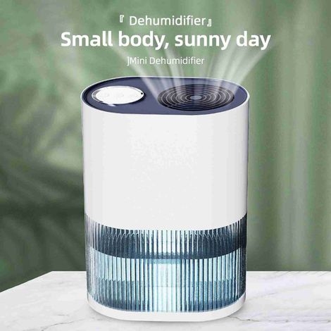 Déshumidificateur 2 en 1, capacité de déshumidification 600-800ml/24H, ménage avec lumière colorée pour salon (1/5)
