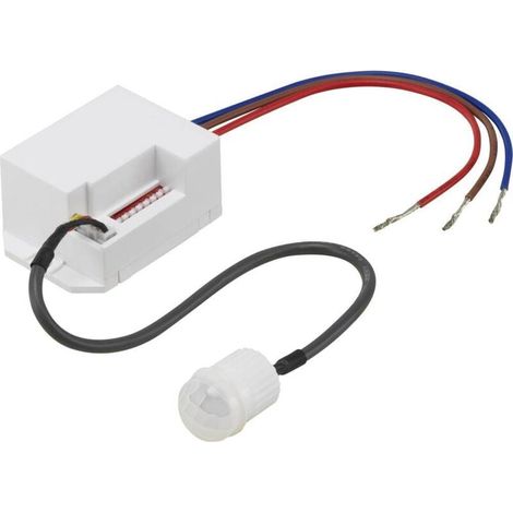 Capteur de mouvement PIR intégré pour plafond, angle de détection 360°, avec relais, couleur blanc, IP20, idéal pour éclairage automatique et sécurité intérieure