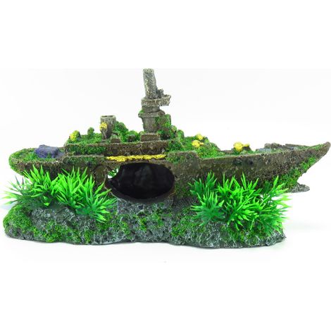 épave de sous marin Moza, taille: 23 x 7 x 12 cm, Décoration aquarium. - animallparadise (1/5)