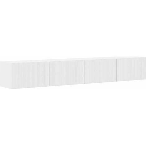 TV-Wandschrank 2 pcs Glänzend Weiß 98 x 31 x 29,5 cm vidaXL