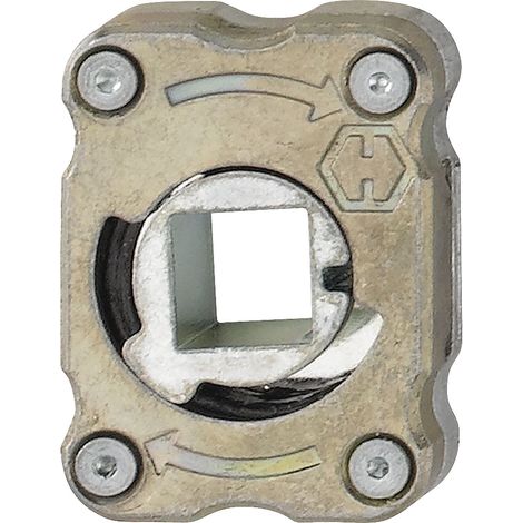 Hoppe Rückholfederpaket für Schutzbeschläge Innenschilder, Stahl verzinkt, 8 mm Vierkantstift