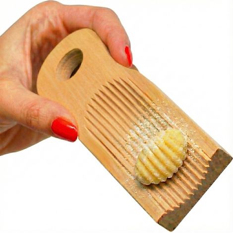 Gnocchi Board - Beech Wood - 16.5 x 4.3 x 1.8 cm - For Traditional Gnocchi Shaping - 1 Piece (1/5)