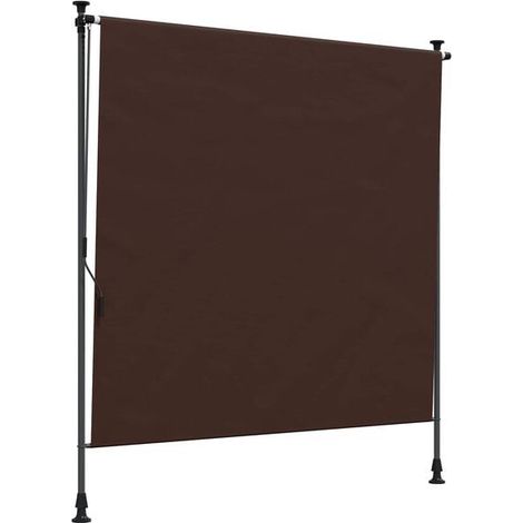 Store enrouleur extérieur marron, 120 x 270 cm (1/5)