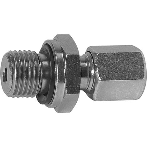 Riegler Gerade Einschraubverschraubung, G 1/4 a., Rohr-Ø 12, Stahl verz., V 31-ZW (1/3)