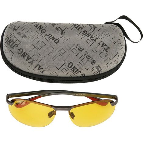 Lunettes de conduite de nuit polarisées pour hommes en alliage Al Mg TAC 4302 (1/5)