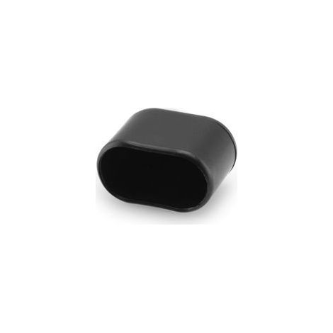 4 x Tappi terminali per tubo 30 x 15 mm Tappi ovali per gambe di sedia Piedini per mobili Neri H353 - Crezuo