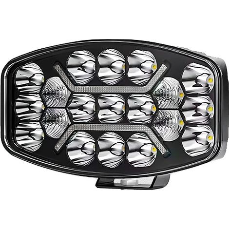Projecteur, LED bicolore, Design étanche, 1PC Ambre Blanc DRL (1/2)