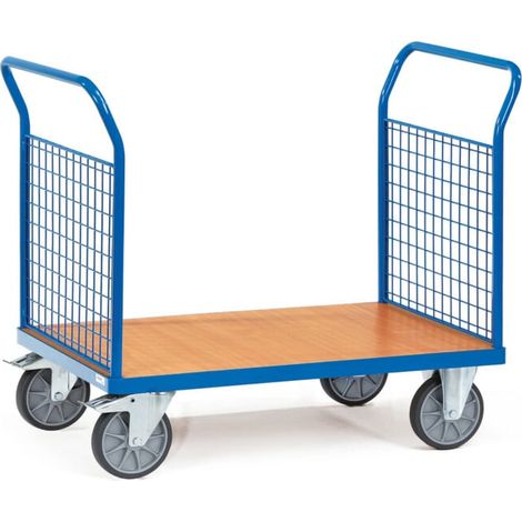 fetra Chariot à double parois frontales 1520 - charge max. 500kg Pneus TPE