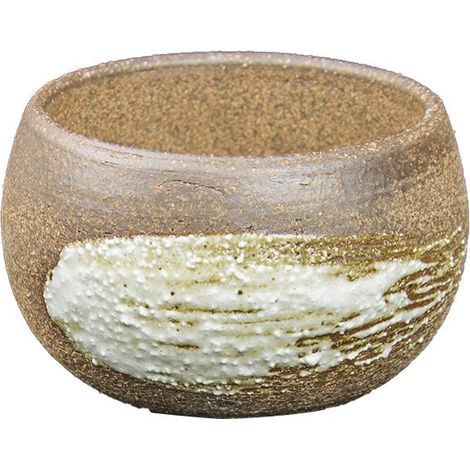 Vaso per bonsai Giapponese Morrisan rotondo in gres sabbiato 6,5x6,5x4,5 cm - B06-19 (1/4)