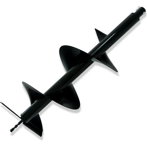 NEMAXX® B250 Cabezal Barrena Ø250mm 805mm Acero Broca Espiral Repuesto para Ahoyadora Postes y Cercas, Fijación Perno Transversal incl. Perno+Pasador, Compatible EB52, No Apto Taladros