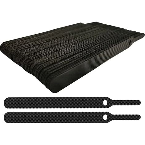 Attaches de câbles réutilisables, ruban adhésif pour une gestion polyvalente des câbles, organiseur de câbles réglable facile à utiliser avec fermetures auto-agrippantes pour (1/5)