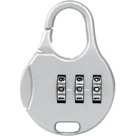 Ahlsen Cadenas à combinaison à 3 chiffres, mini cadenas à code réinitialisable en alliage de zinc, (lot de 1) (1/4)