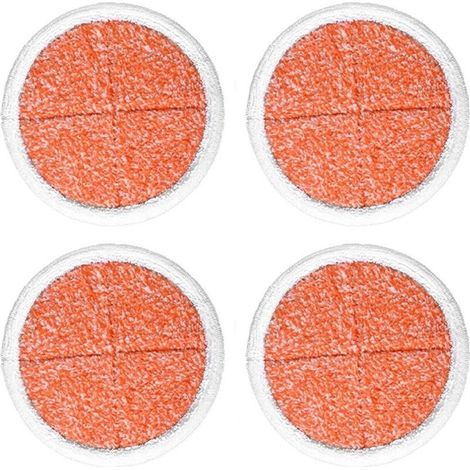 y Paquet de 4 tampons de rechange pour vadrouille à récurer robustes pour vadrouille électrique pour sols durs Bissell2039A 2124 (1/5)