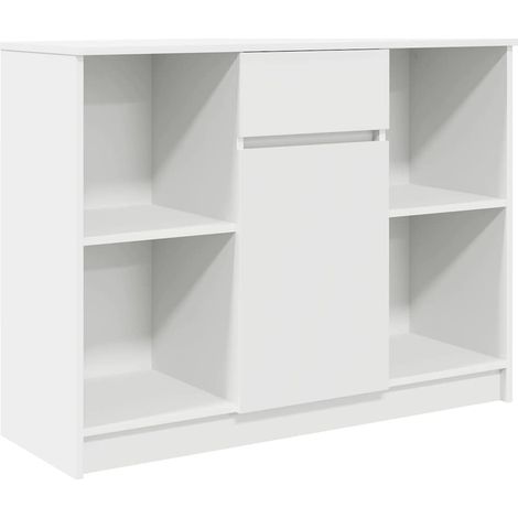 Maison Exclusive - Aparador con cajón blanco 101x35x76 cm madera