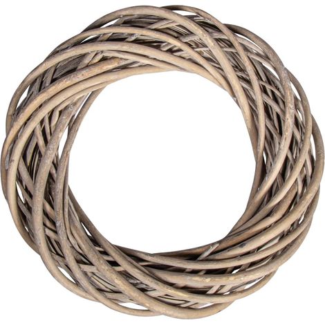 Rayher Corona di Salice Sfumata, Argento Grigio, Diametro 30 cm x 7 cm, 65393561, Legno, 30cm ø x 7cm (1/2)