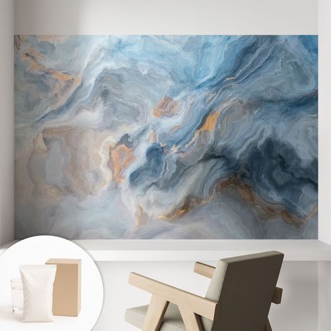 Papier peint intissé mural avec imprimé pour décoration pour salon pour chambre à coucher pour entrée Abstractions colorées 104x70 cm (1/5)
