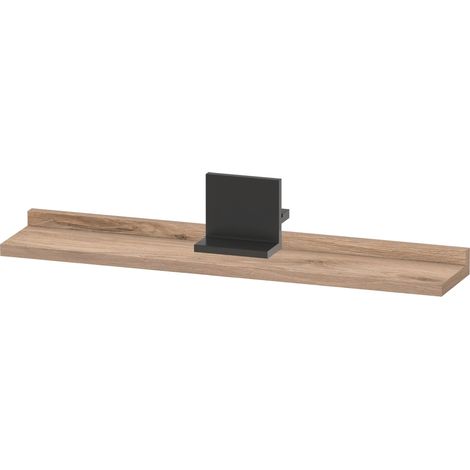 Tablette Duravit Sivida, support noir diamant mat, 600x115x35mm,