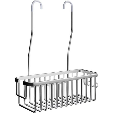 Estante de ducha colgante, organizador multifunción de aluminio para baño, estante para champú, plateado