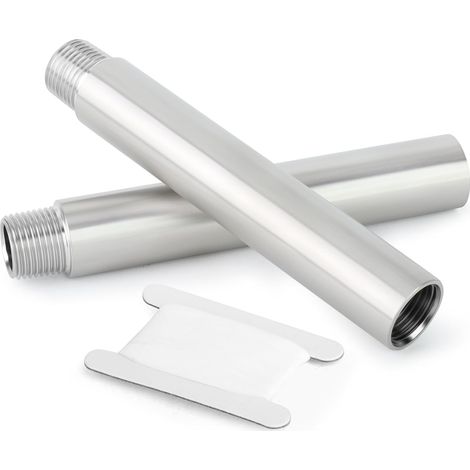 2 pièces 50mm 1 "x 1" mâle BSP Mamelon Tuyau coulé 304 raccords de tuyauterie en Acier Inoxydable 150mm 3/4"M-3/4"F (1/5)