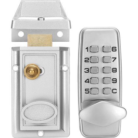 Serrure de porte à code numérique, code mécanique, casier électronique étanche (1/5)