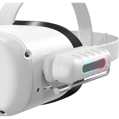 Batterie externe pour Oculus Quest 2, 5000 mAh, légère et portable, offrant une autonomie prolongée de 2,5 heures en réalité virtuelle. (1/5)