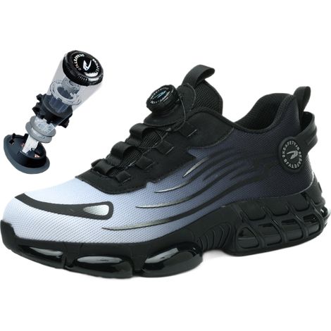 GDHZS-Chaussures de sécurité légères et respirantes - Embout en acier composite - Anti-écrasement et anti-perforation - Résistantes à l'huile et à l'eau, taille 38