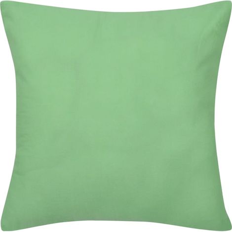 Maison Exclusive - Housses de coussin 4 pcs Coton Vert pomme 40x40 cm