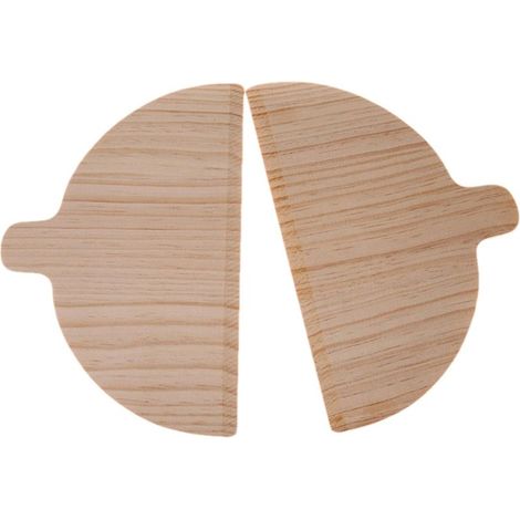 Tagliere per pizza, pala per pizza, utensili da cucina, set di 2 pale in legno, taglieri semicircolari, spatola in legno di pino, accessorio da forno per servire, 28170.4CM (1/5)