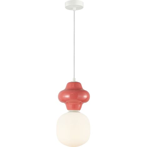 Suspension Latera 1 E14 rouge italux PND-94331-1L-RED (1/3)