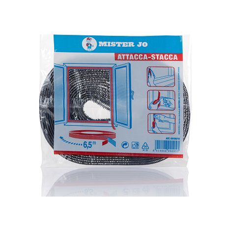Fascia in velcro auto-adesivo per zanzariera 6,5 m - Geko
