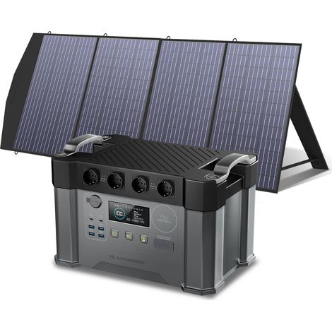 ALLPOWERS S2000 Pro Station d'énergie portable 1451Wh 2400W AKKU Générateur solaire Station d'énergie mobile (4000W crête) avec 200W Panneau solaire pliable pour la camping-car, balcon, jardin (1/5)