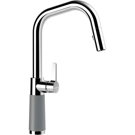 Schock Küchenarmatur SC-530 Chrom/Cristalite ausziehbarer Auslauf Croma GCR (1/2)