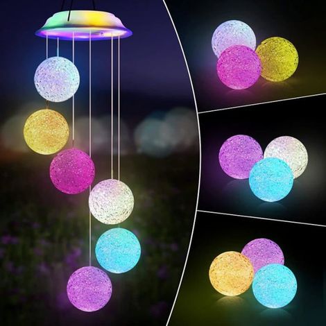 Soire Carillon éolien LED Papillon pour Jardin étanche Changement De Couleur LED Carillons Romantique Papillon multicolore (1/5)