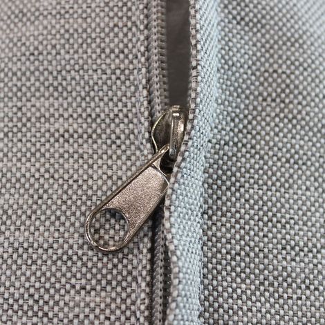 ESCONDIDO - salotto con struttura in alluminio antracite e corda in pvc, tavolino effetto pietra (1/4)