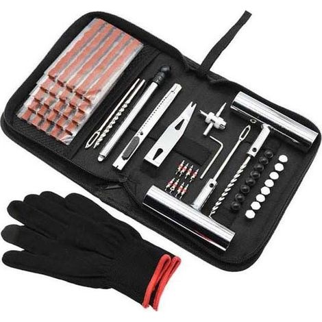 61 piezas, Kits de reparación, Kit de reparación de neumáticos, kit de reparación de neumáticos para coche, Kit de reparación de neumáticos, etc (1/5)