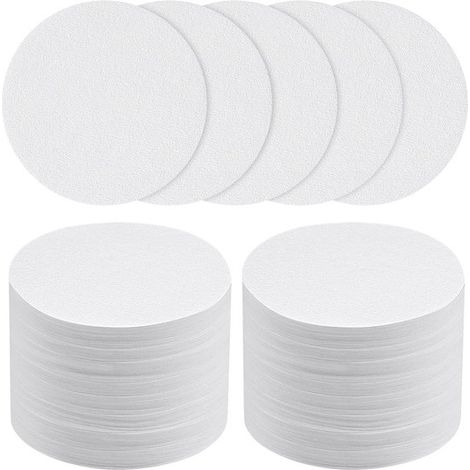 Filtres à café en papier, 400 filtres ronds de 54 mm, micro-filtres de rechange compatibles avec les cafetières et machines à expresso - blancs