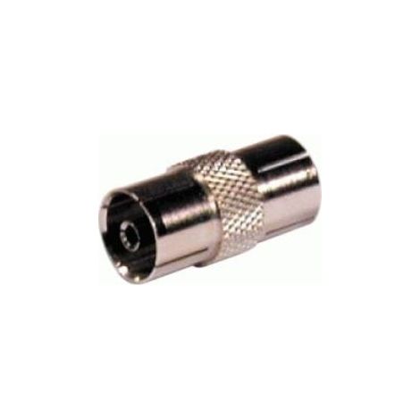 Adaptador Antena TV Hembra-Hembra 9,5mm METAL  10.522/FF