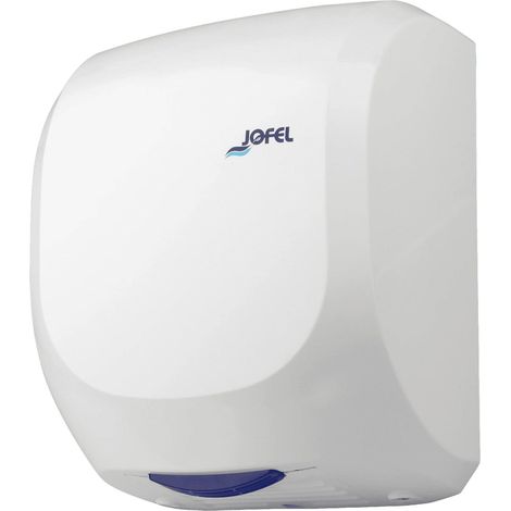 Jofel - Asciugamani ottico ad alte prestazioni (400 Km/h) 1400W, asciugatura in 10 secondi, asciugamani automatico, filtro Hepa, antivandalo, modello AVE Robusto alloggiamento in ABS, AA19000 Bianco
