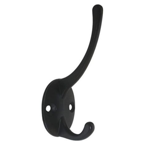 Set bestehend aus 1 doppelten Kleiderhaken, stabile Wandhaken für Handtücher, Taschen, Hüte, Schals, Schlüssel. (1/5)