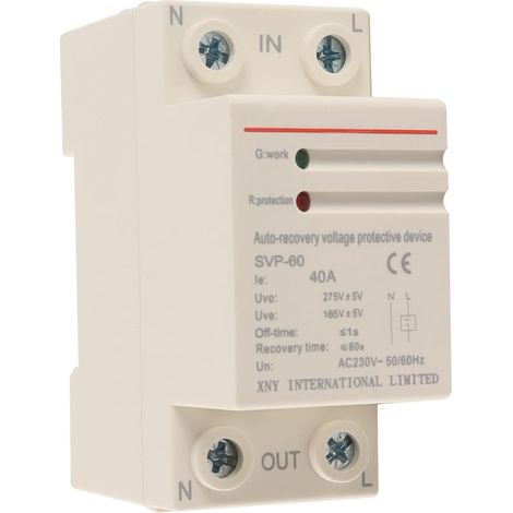 Parafoudre - Récupération - Protection contre les sous-tensions - Protection photovoltaïque - Parafoudre basse tension 230 V 40 AC (1/5)