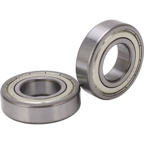 Roulement à billes 6206RS 30x62x16 mm – Lot de 2, butée à gorge profonde, double joint caoutchouc, roues rotatives étanches, paliers industriels. (1/5)